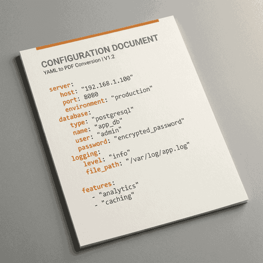Yaml to P D F Tool